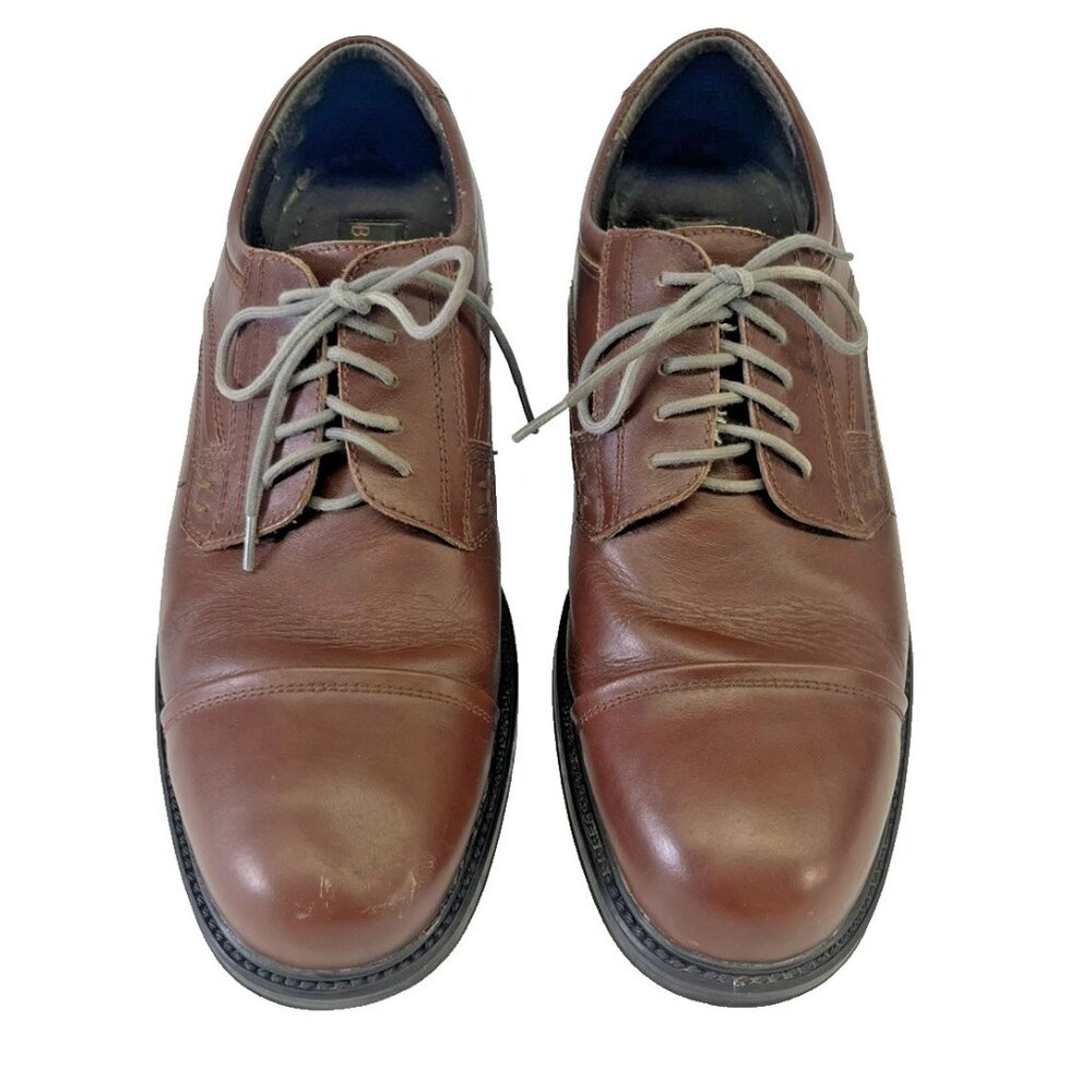 Bill Blass Men's US 11 Brown Leather Oxford Dress Shoes